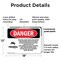 Signmission Rotating Auger Inside This Hopper Danger Sign, Plastic, 18in W x 12in L, 2PK OS-2PACK-DS-P-1218-L-2437 - alternate 4